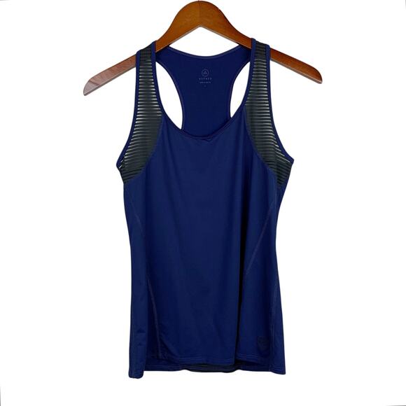Aether Tank Top Blue Black Racerback Active Workout Women's 1 XS - Picture 1 of 5